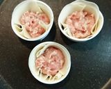 肉汁じゅわっ♪お花のようなオープン焼き作り方3写真