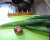 最速の葉たまねぎとチャーシューの炒め物作り方1写真