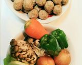 冷凍肉団子の甘酢あん炒め～酢豚風～作り方1写真