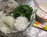 えびと水菜の豆乳パスタ作り方1写真