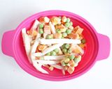 冷凍ポテトとミックスベジタブルでポテサラ作り方1写真