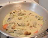 牡蠣と豆乳のスープパスタ作り方7写真