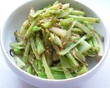 ブロッコリーの茎の胡麻炒め作り方4写真