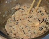 ひじき入り♪鶏つくね照り焼きハンバーグ作り方2写真