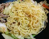 和風焼きそば☝めんつゆ簡単創味のつゆ味❤作り方3写真