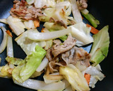 和風焼きそば☝めんつゆ簡単創味のつゆ味❤作り方2写真