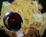 和風焼きそば☝めんつゆ簡単創味のつゆ味❤作り方6写真