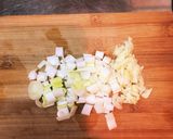 山藥香菜炒飯(山芋とパクチーチャーハン)作り方1写真