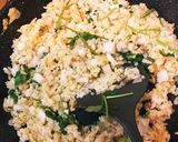 山藥香菜炒飯(山芋とパクチーチャーハン)作り方8写真