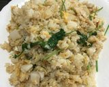 山藥香菜炒飯(山芋とパクチーチャーハン)作り方9写真