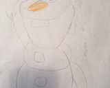 クリスマス!キャラケーキ☆アナ雪 オラフ作り方3写真