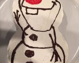 クリスマス!キャラケーキ☆アナ雪 オラフ作り方4写真