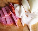 うどん乾麺でカルボナーラ！簡単コツあり。作り方1写真