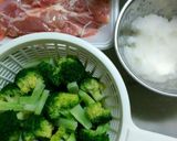 鶏もも肉とブロッコリーのおろし煮作り方1写真