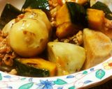 かぼちゃと里芋の煮物♪作り方6写真