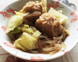 簡単☆鶏ガラで肉団子炒め(●´ω｀●)作り方2写真