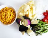 夏野菜たっぷり サマーカレー作り方1写真