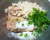 鶏ミンチとレンコンつくねの素揚げ♪作り方3写真