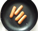 スクランブルエッグホットドッグ作り方3写真