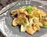鶏むね肉とキャベツの甘味噌マヨ炒め♪作り方7写真