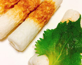 お手軽おつまみ！ちくわの梅しそ串♪作り方3写真