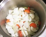 うどんスープの素でけんちん汁-QC使用-作り方3写真