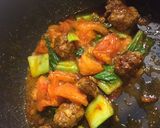 肉団子とトマトの中華炒め作り方3写真
