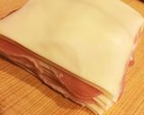 簡単おつまみ 生ハムとチーズのボーダー作り方3写真