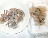 卵あんかけサラダ♪海老とほうれん草・簡単作り方3写真