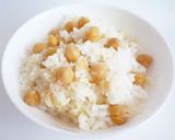 ひよこ豆ご飯作り方3写真