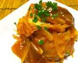 鰤と玉ねぎのシャキシャキピリ辛キムチ和え作り方5写真