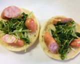 豆苗×ウィンナーのカレー風味和トースト作り方4写真