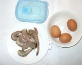 海老のライス茶碗蒸し♪簡単作り方1写真