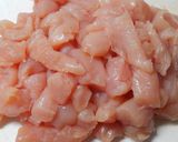 簡単！白菜と鶏ささみ肉 甘酢味の炒め煮♪作り方5写真