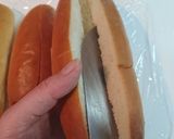 コッペパンのサンドイッチ☆こつ&包み方★作り方3写真