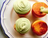 抹茶チーズクリームのクリスマスマフィン作り方7写真