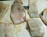 フライパンで簡単☆鱈のミートチーズ焼き作り方3写真