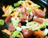 犬ご飯 レバー入り焼きうどん作り方2写真