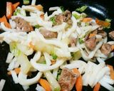 犬ご飯 レバー入り焼きうどん作り方3写真