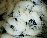 結びしらたきのたらこ炒め作り方1写真