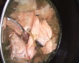 鱒(ます▪ｻｰﾓﾝ)のあらの潮汁作り方4写真