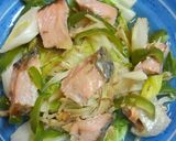 糖質オフ✨鮭と野菜の甘味噌レンジ蒸し♪作り方5写真