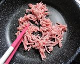豚ひき肉と甘栗のオムレツ☆作り方3写真