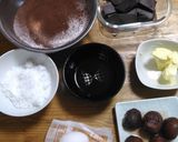 米粉de濃厚チョコケーキ☆栗の渋皮煮入り作り方1写真