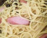 香菜と青唐辛子&アンチョビオリーブパスタ作り方3写真