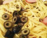 香菜と青唐辛子&アンチョビオリーブパスタ作り方4写真