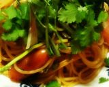 香菜と青唐辛子&アンチョビオリーブパスタ作り方5写真