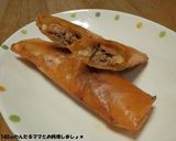 簡単★豚肉とキャベツのカレー春巻き作り方4写真
