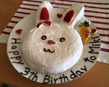 3歳バースデーに♪人参うさちゃんケーキ作り方14写真