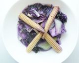 紫白菜とベビーコーンの八宝菜風作り方5写真
